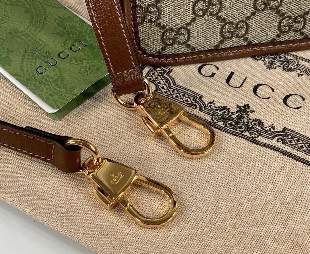 Gucci Horsebit 1955 Series Small Handbag Brown